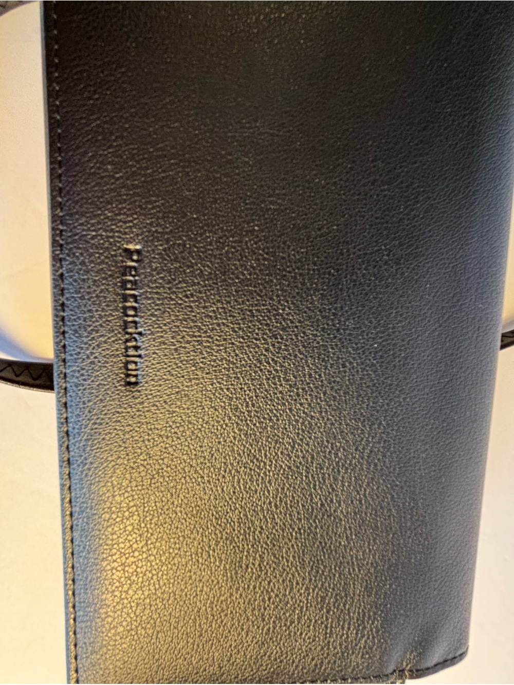Pebbled Black Crossbody Bag by